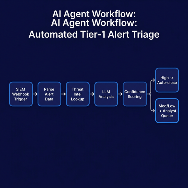 AI Agent Workflow: Automated Tier-1 Alert Triage